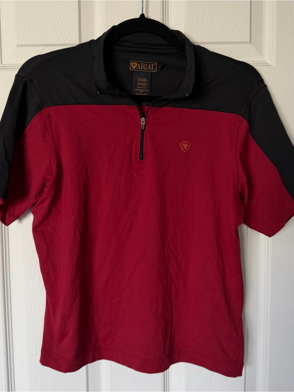 Ariat Women's Performance 1/4 Zip Short Sleeve Shirt Medium